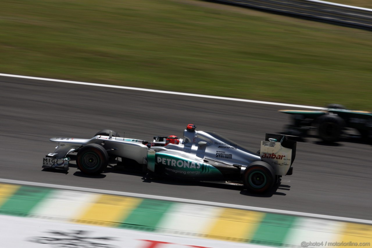 GP BRASILE, 23.11.2012- Prove Libere 1, Michael Schumacher (GER) Mercedes AMG F1 W03 