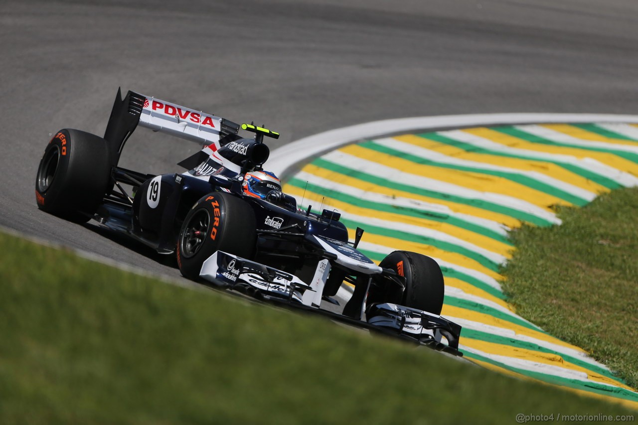 GP BRASILE, 23.11.2012- Prove Libere 1, Valtteri Bottas (FIN), Test Driver, Williams F1 Team 