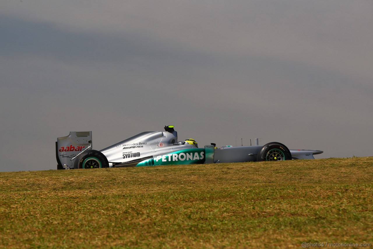 GP BRASILE, 23.11.2012- Prove Libere 1, Nico Rosberg (GER) Mercedes AMG F1 W03 