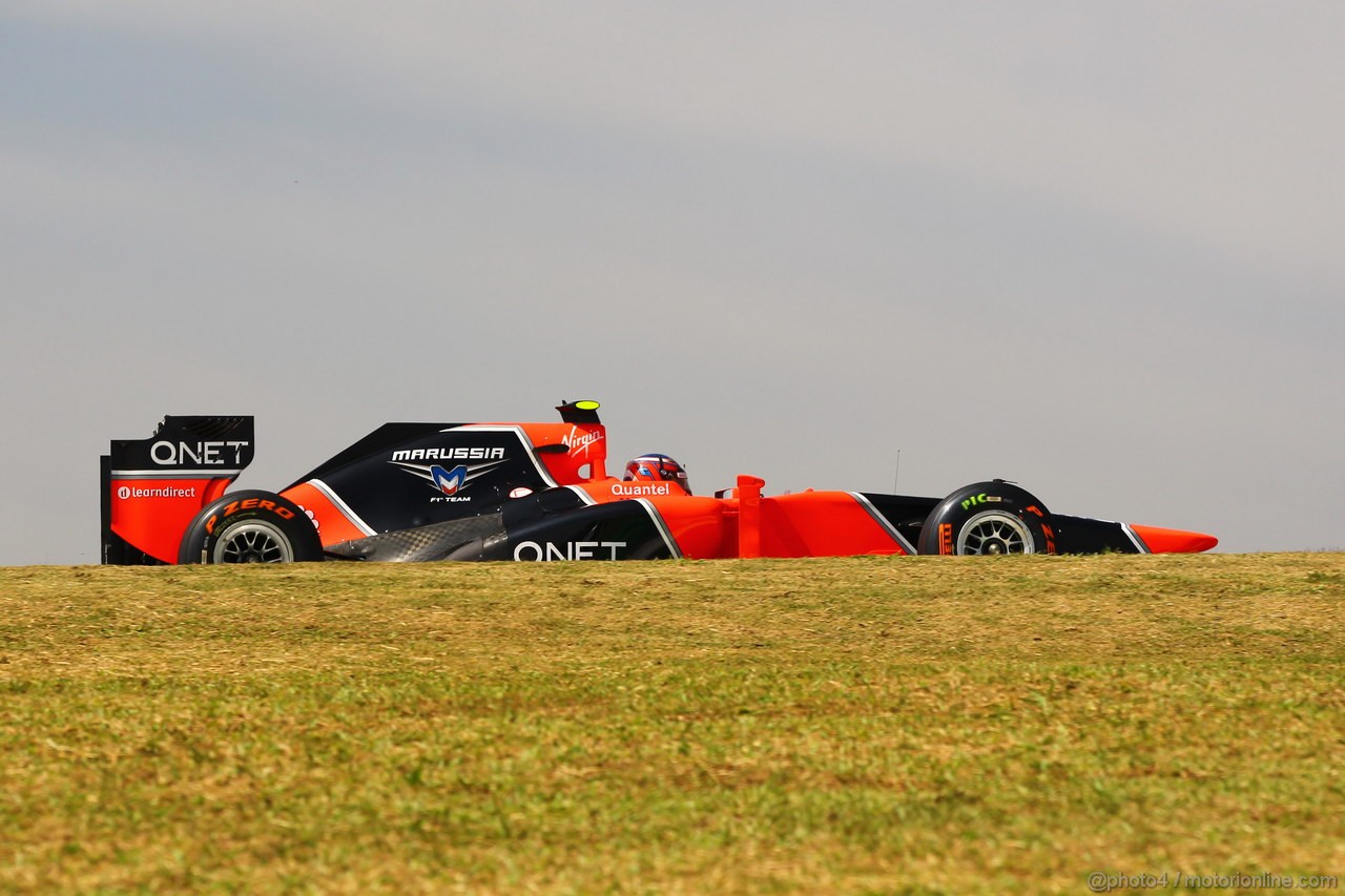 GP BRASILE, 23.11.2012- Prove Libere 1, Charles Pic (FRA) Marussia F1 Team MR01 