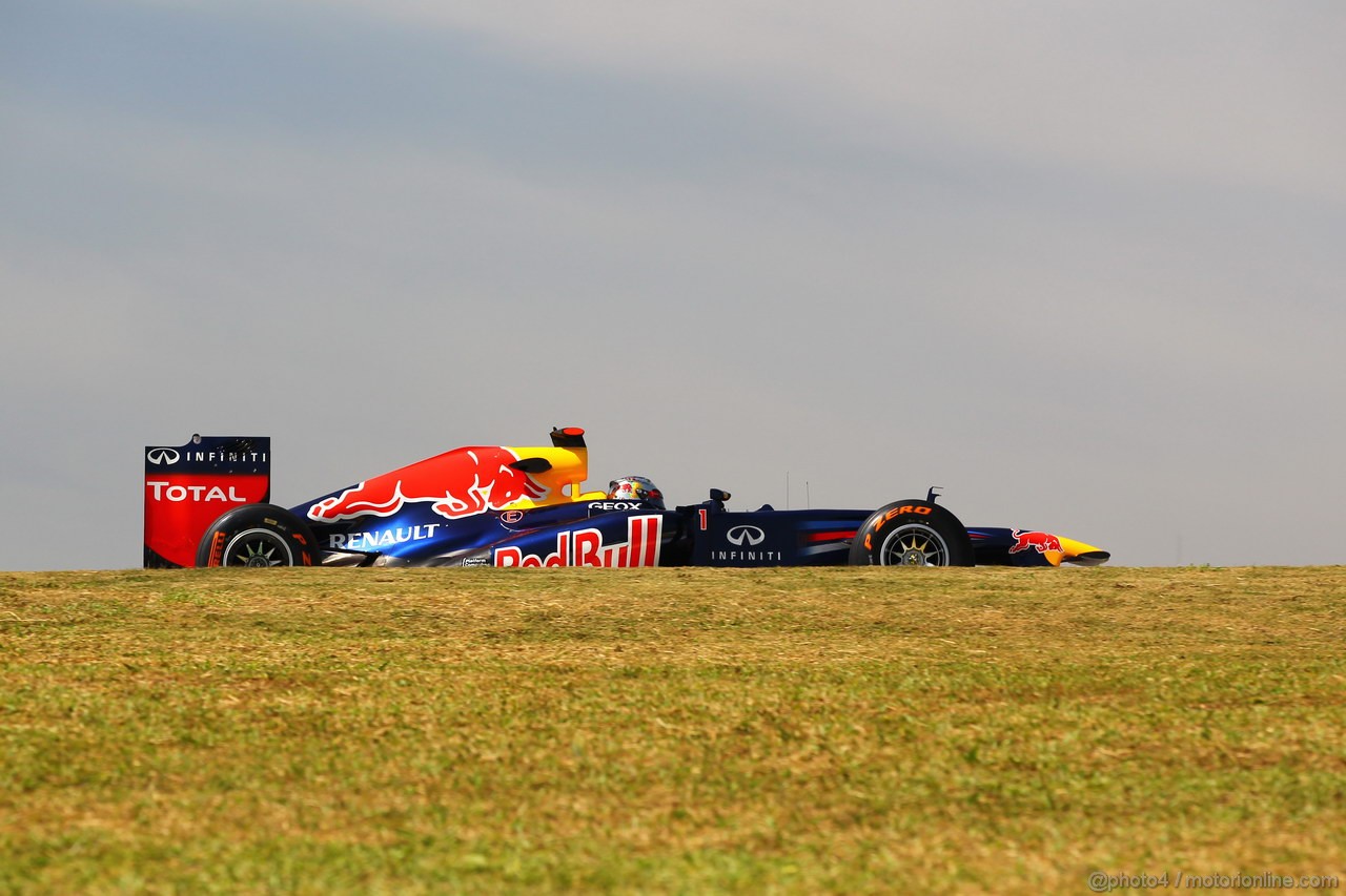 GP BRASILE, 23.11.2012- Prove Libere 1, Sebastian Vettel (GER) Red Bull Racing RB8 