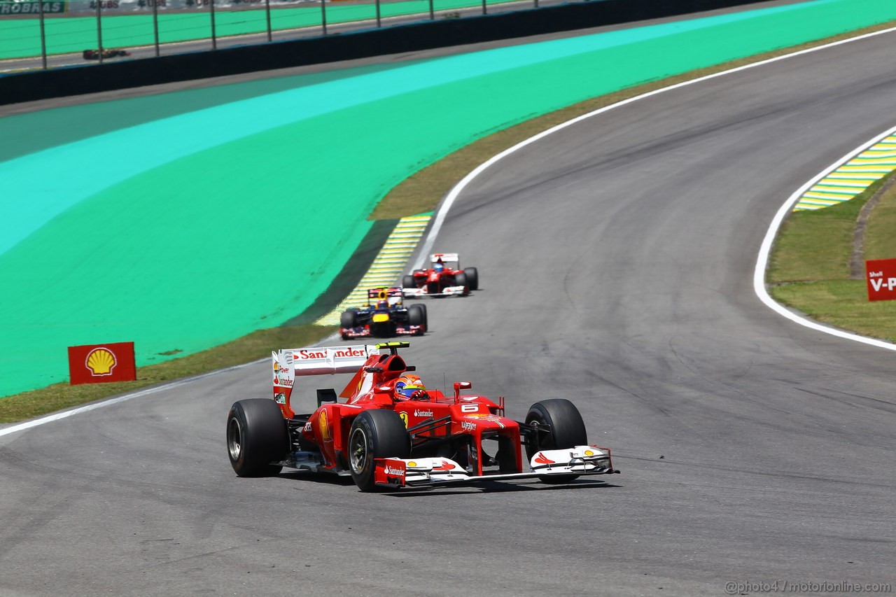 GP BRASILE, 23.11.2012- Prove Libere 1, Felipe Massa (BRA) Ferrari F2012 