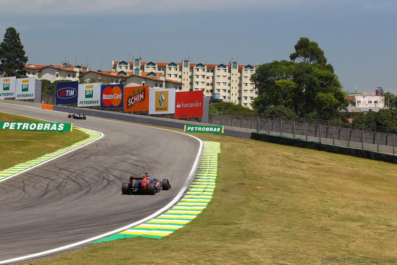 GP BRASILE, 23.11.2012- Prove Libere 1, Daniel Ricciardo (AUS) Scuderia Toro Rosso STR7 
