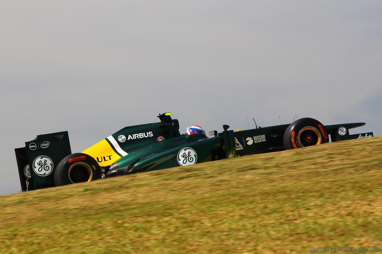 GP BRASILE, 23.11.2012- Prove Libere 1, Vitaly Petrov (RUS) Caterham F1 Team CT01 