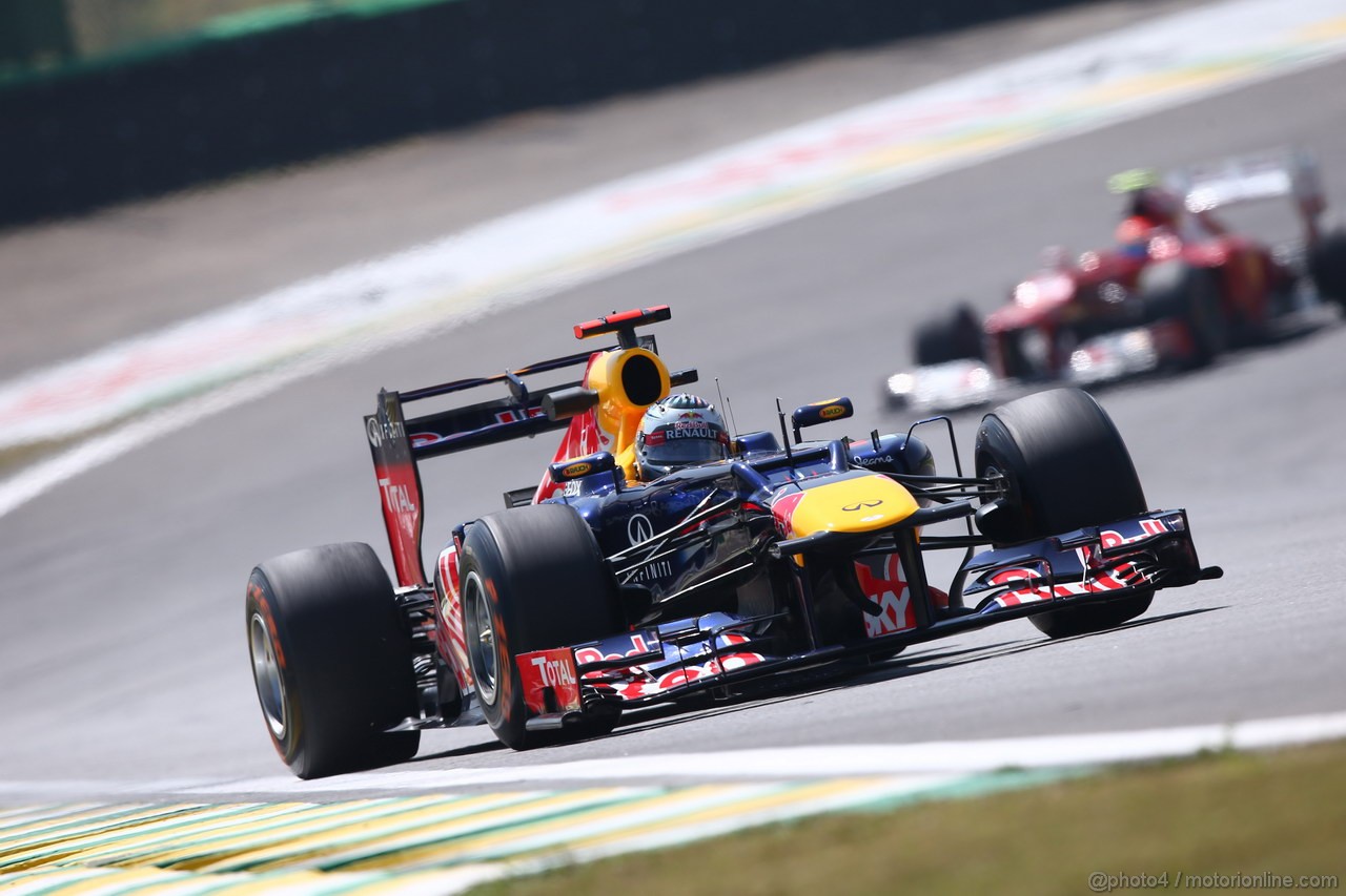 GP BRASILE, 23.11.2012- Prove Libere 1, Sebastian Vettel (GER) Red Bull Racing RB8 