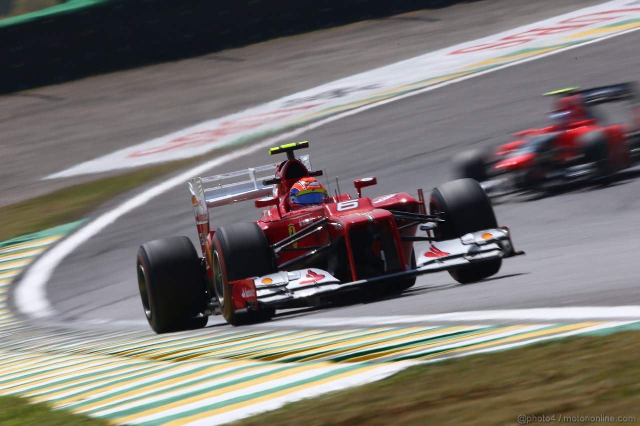 GP BRASILE, 23.11.2012- Prove Libere 1, Felipe Massa (BRA) Ferrari F2012 