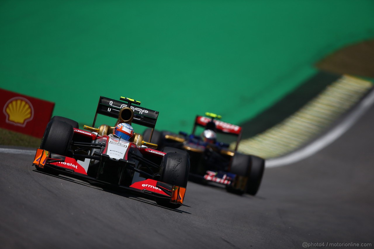 GP BRASILE, 23.11.2012- Prove Libere 1, Narain Karthikeyan (IND) HRT Formula 1 Team F112 