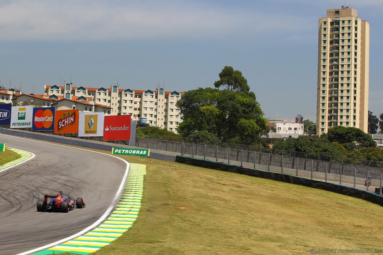 GP BRASILE, 23.11.2012- Prove Libere 1, Jean-Eric Vergne (FRA) Scuderia Toro Rosso STR7 