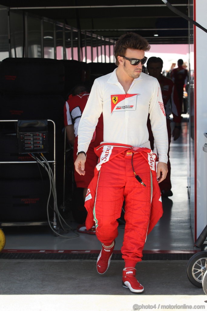 GP BRASILE, 23.11.2012- Prove Libere 2, Fernando Alonso (ESP) Ferrari F2012