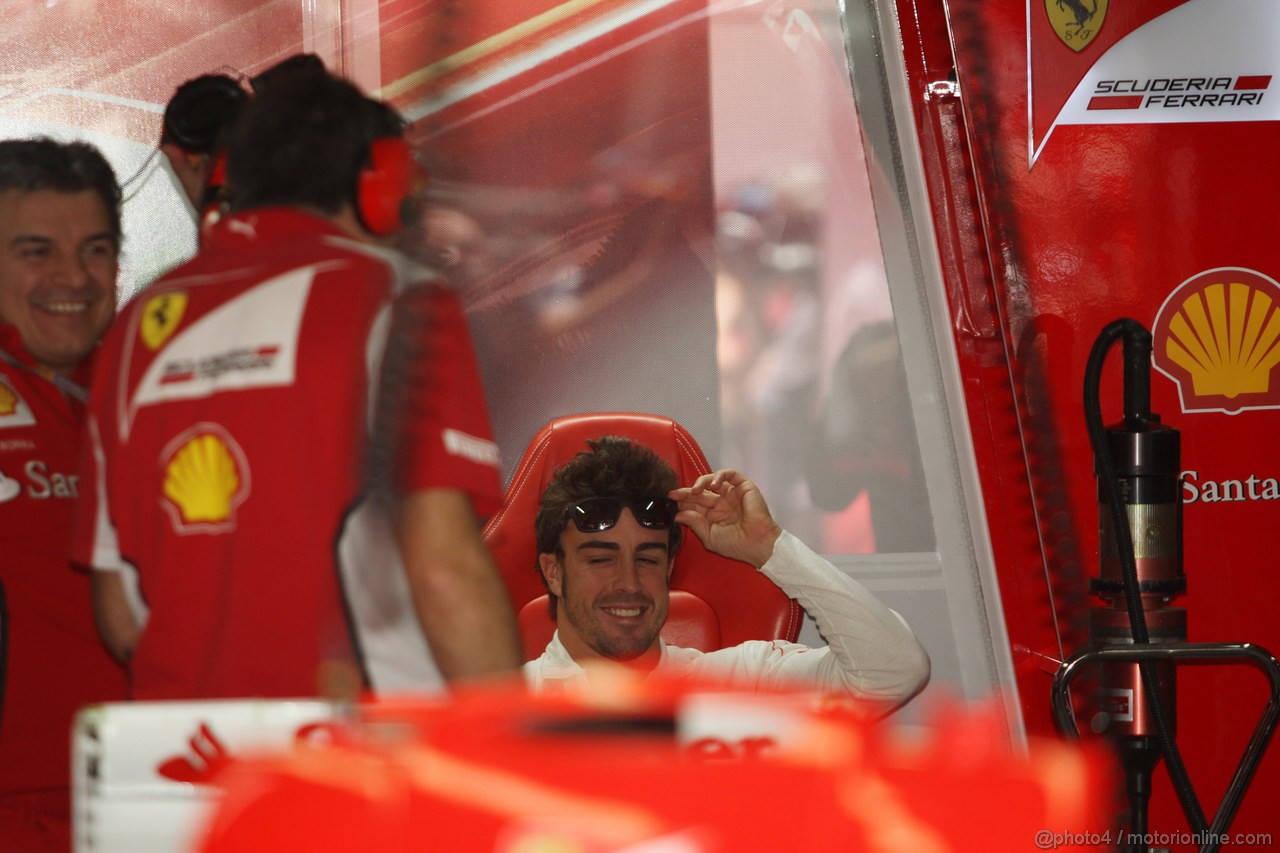 GP BRASILE, 23.11.2012- Prove Libere 2, Fernando Alonso (ESP) Ferrari F2012 