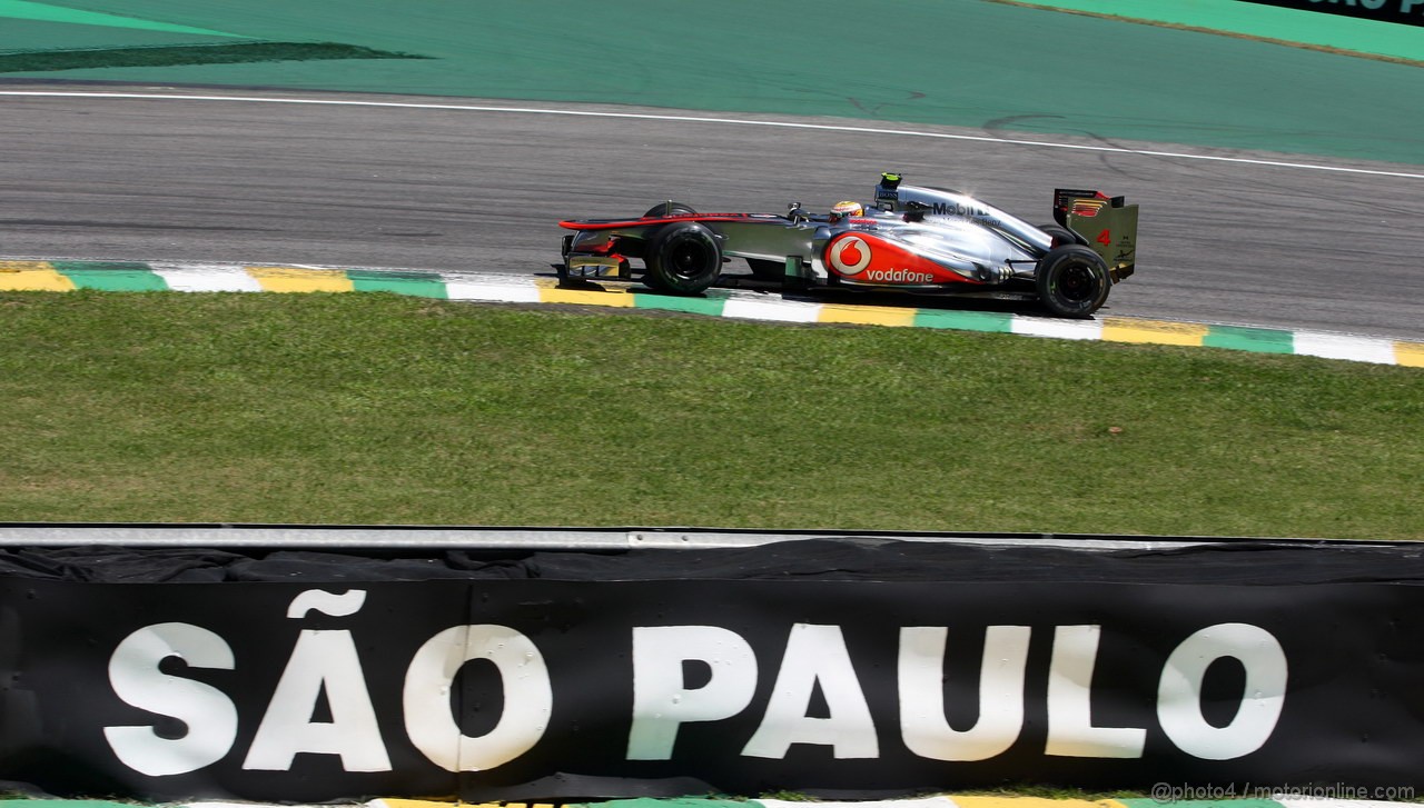GP BRASILE, 23.11.2012- Prove Libere 2, Lewis Hamilton (GBR) McLaren Mercedes MP4-27 