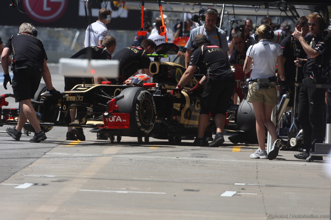 GP BRASILE, 23.11.2012- Prove Libere 2, Romain Grosjean (FRA) Lotus F1 Team E20 