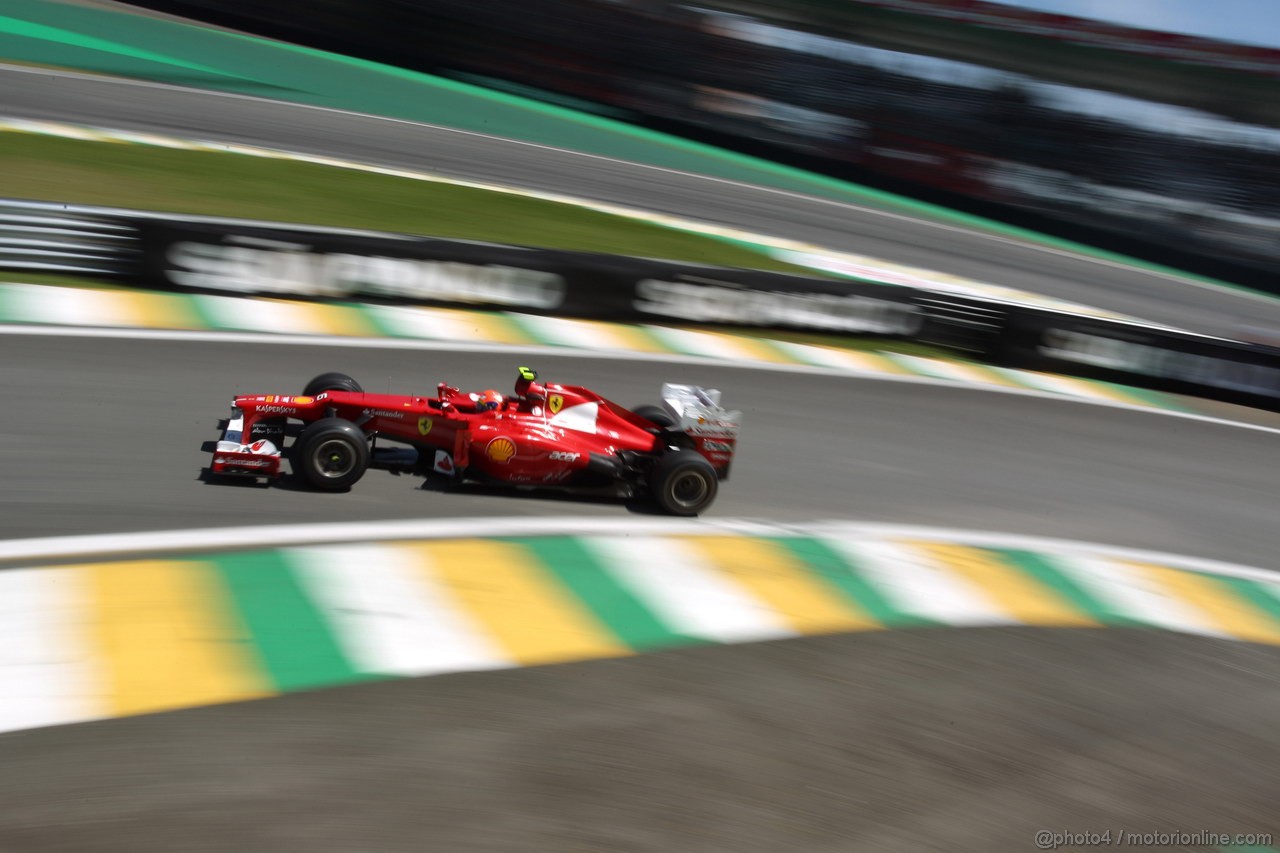 GP BRASILE, 23.11.2012- Prove Libere 2, Felipe Massa (BRA) Ferrari F2012 