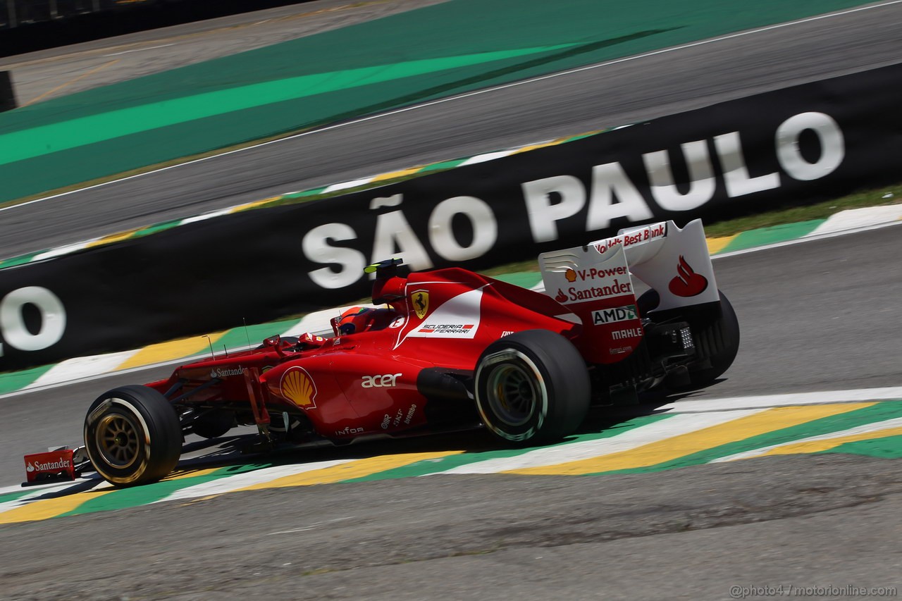 GP BRASILE, 23.11.2012- Prove Libere 2, Felipe Massa (BRA) Ferrari F2012 