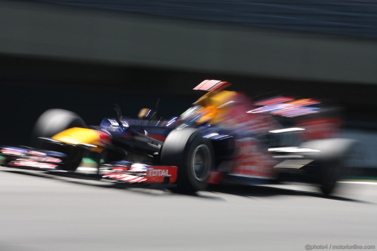 GP BRASILE, 23.11.2012- Prove Libere 2, Sebastian Vettel (GER) Red Bull Racing RB8