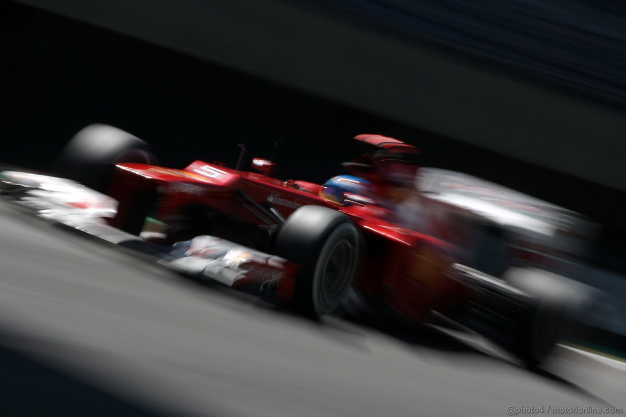 GP BRASILE, 23.11.2012- Prove Libere 2, Fernando Alonso (ESP) Ferrari F2012 