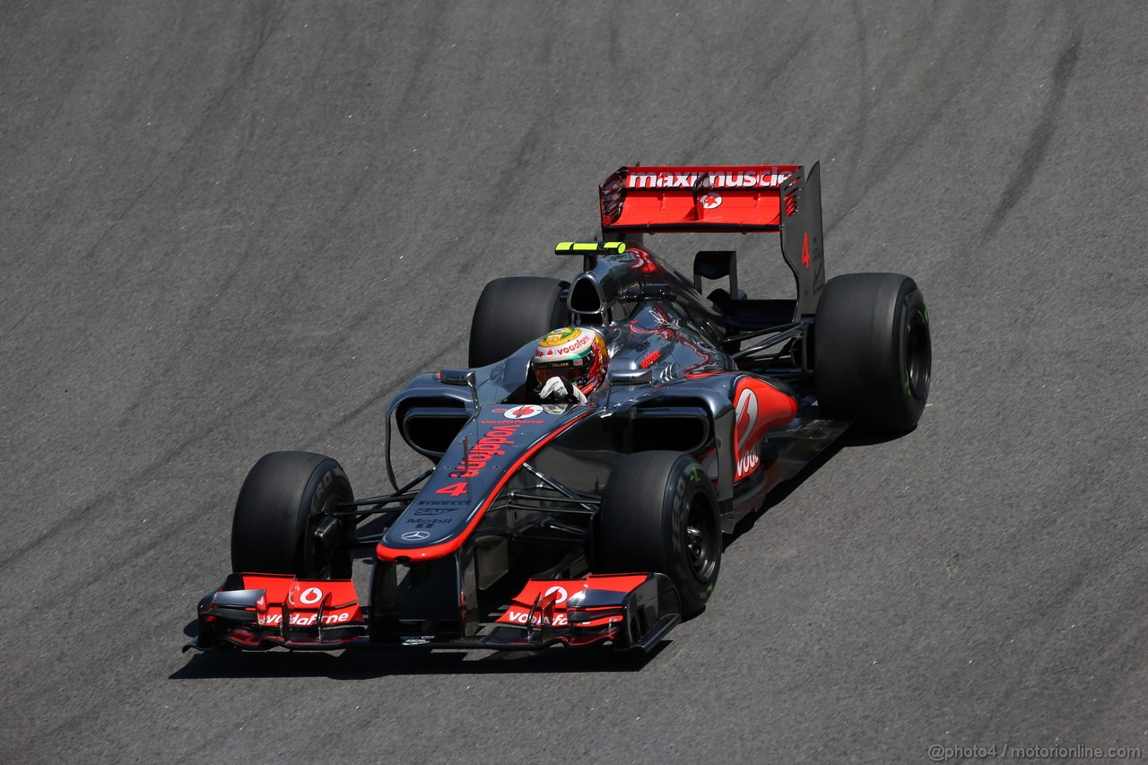 GP BRASILE, 23.11.2012- Prove Libere 2, Lewis Hamilton (GBR) McLaren Mercedes MP4-27 