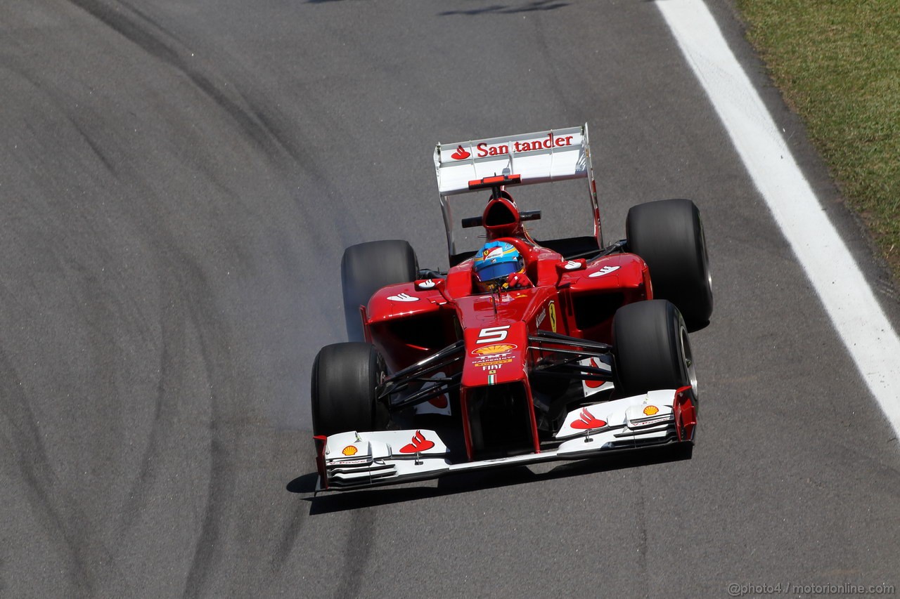 GP BRASILE, 23.11.2012- Prove Libere 2, Fernando Alonso (ESP) Ferrari F2012 