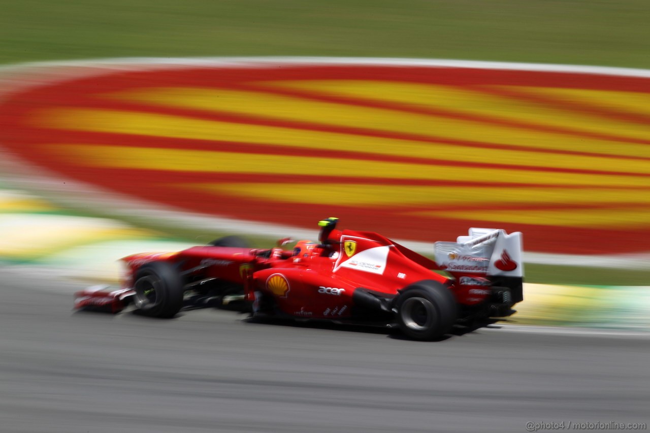 GP BRASILE, 23.11.2012- Prove Libere 2, Felipe Massa (BRA) Ferrari F2012 