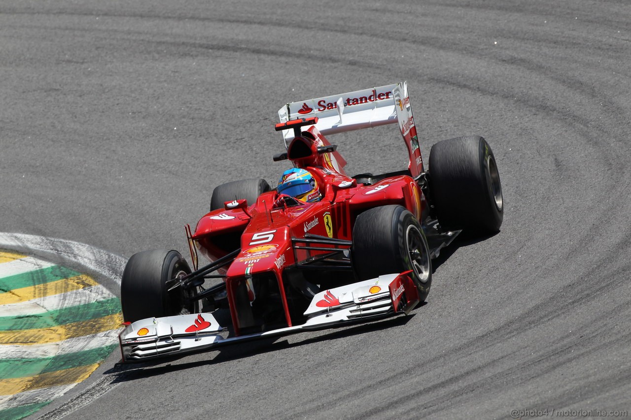 GP BRASILE, 23.11.2012- Prove Libere 2, Fernando Alonso (ESP) Ferrari F2012