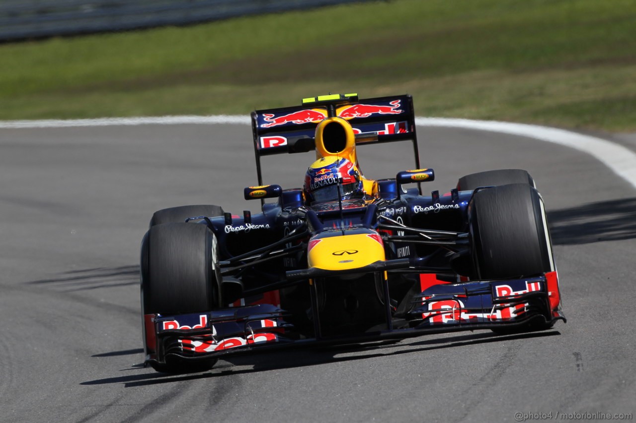 GP BRASILE, 23.11.2012- Prove Libere 2, Mark Webber (AUS) Red Bull Racing RB8 
