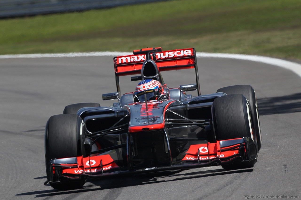 GP BRASILE, 23.11.2012- Prove Libere 2, Jenson Button (GBR) McLaren Mercedes MP4-27 
