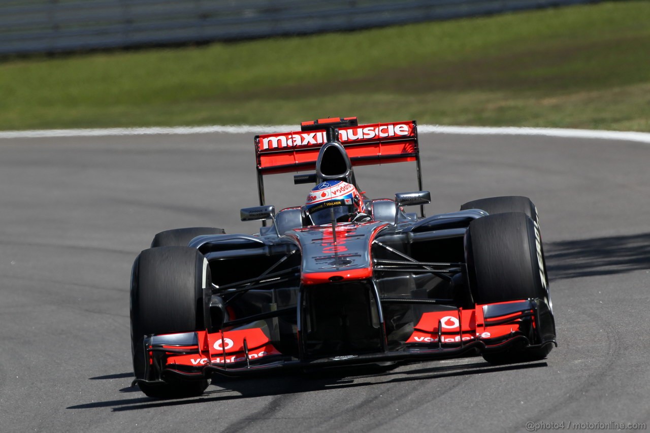GP BRASILE, 23.11.2012- Prove Libere 2, Jenson Button (GBR) McLaren Mercedes MP4-27 