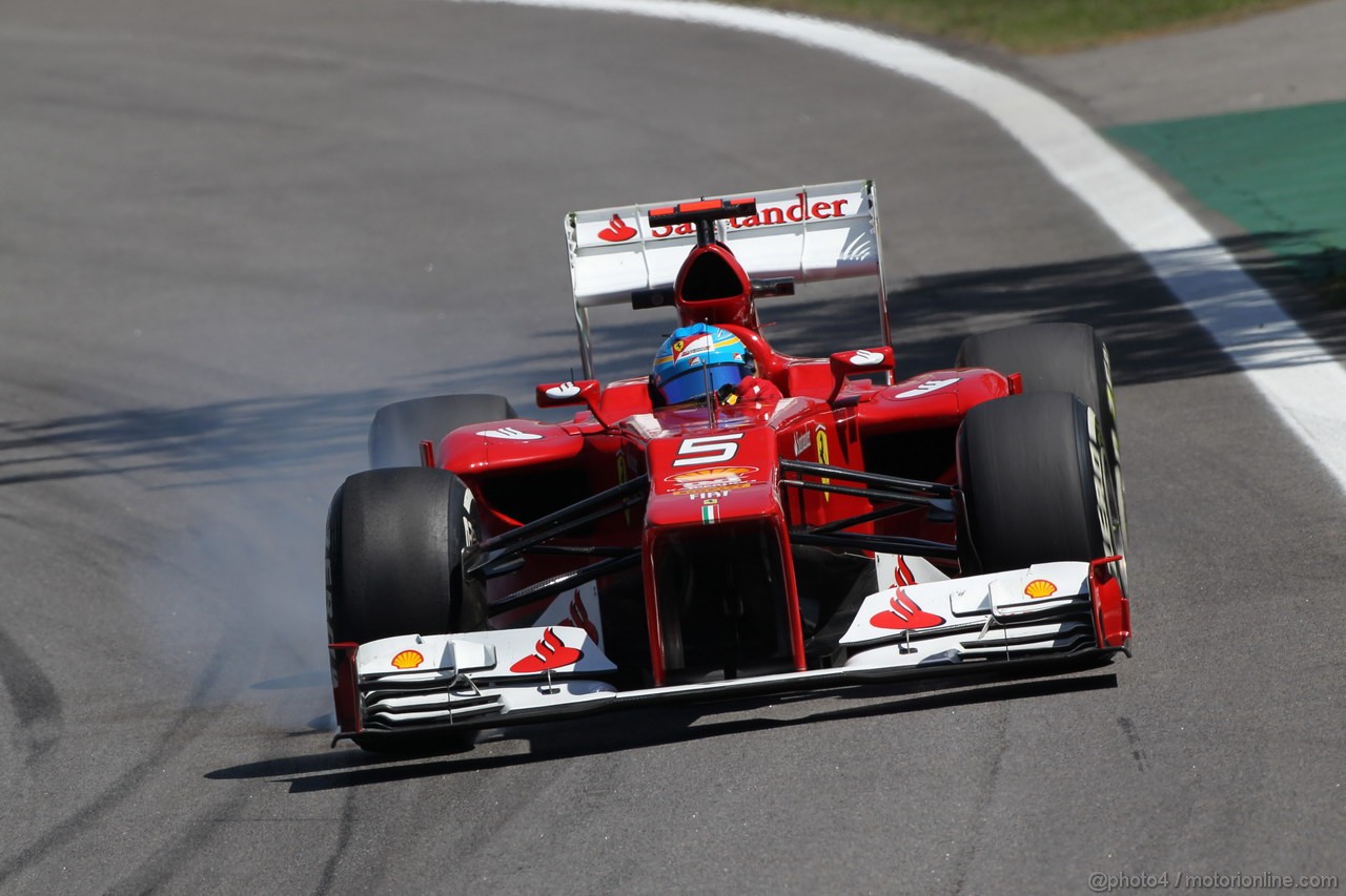 GP BRASILE, 23.11.2012- Prove Libere 2, Fernando Alonso (ESP) Ferrari F2012 