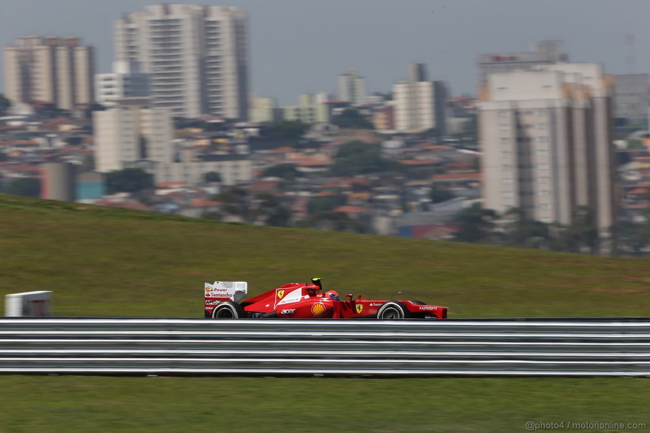 GP BRASILE, 23.11.2012- Prove Libere 2, Felipe Massa (BRA) Ferrari F2012 