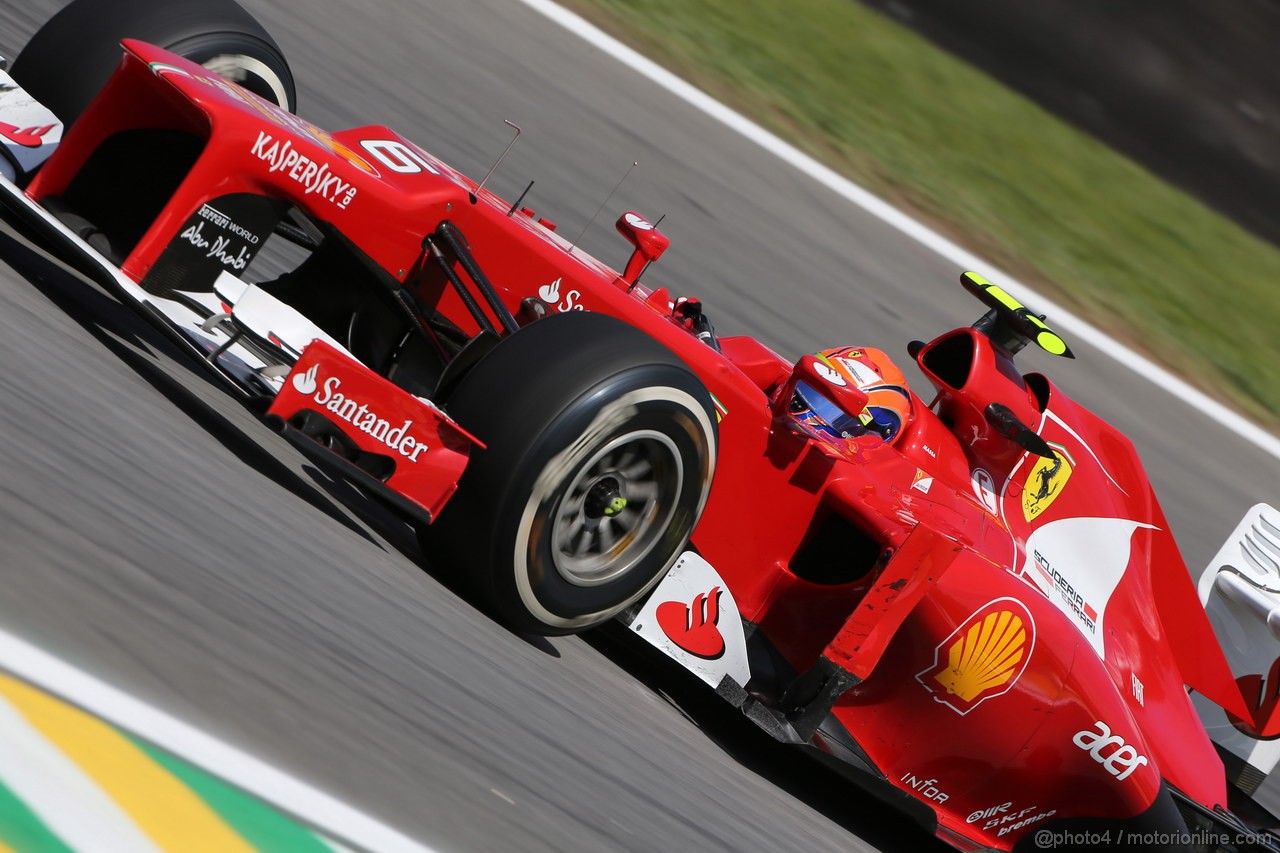 GP BRASILE, 23.11.2012- Prove Libere 2, Felipe Massa (BRA) Ferrari F2012 