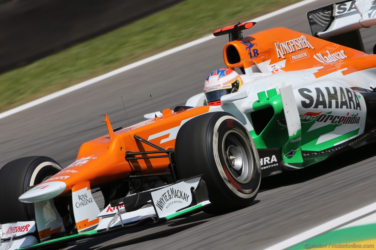 GP BRASILE, 23.11.2012- Prove Libere 2, Paul di Resta (GBR) Sahara Force India F1 Team VJM05 