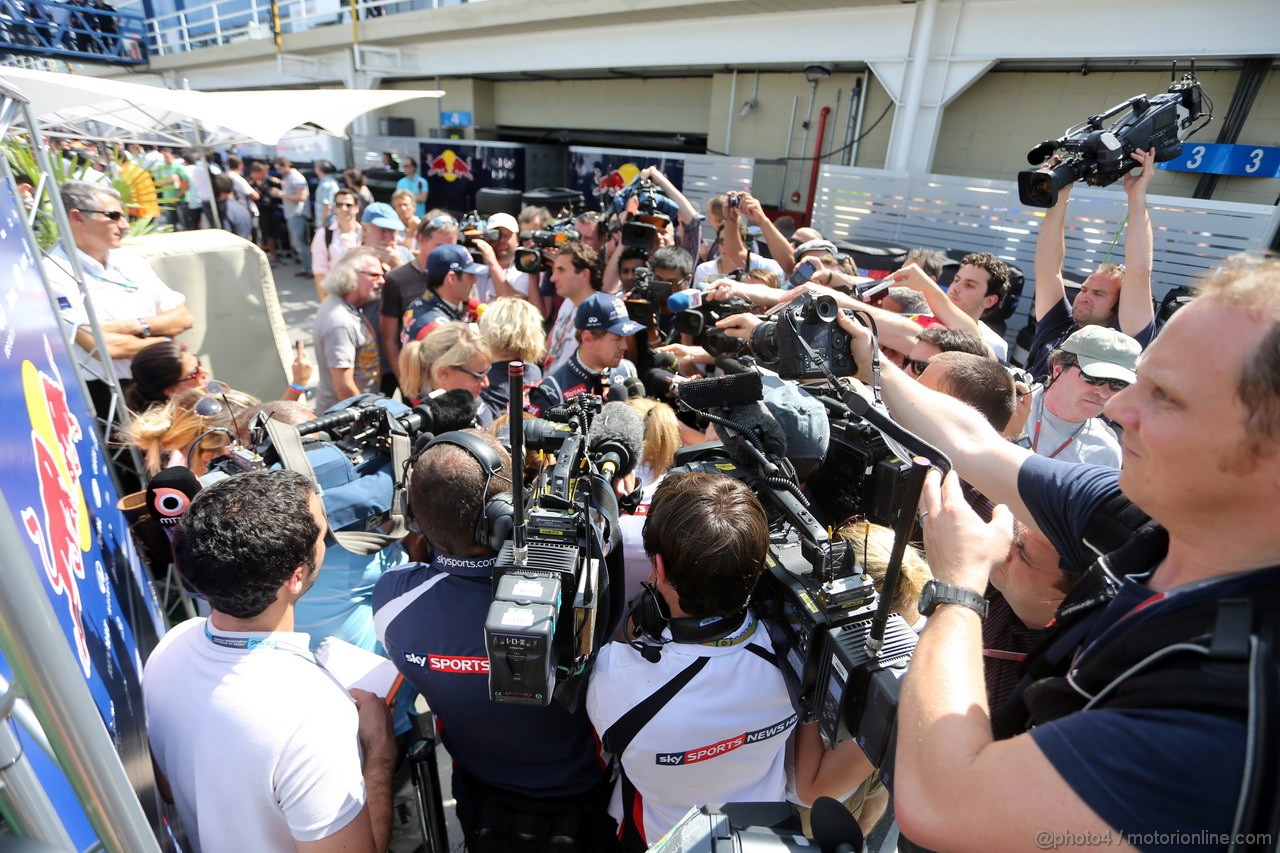 GP BRASILE, 23.11.2012- Prove Libere 2, Sebastian Vettel (GER) Red Bull Racing RB8