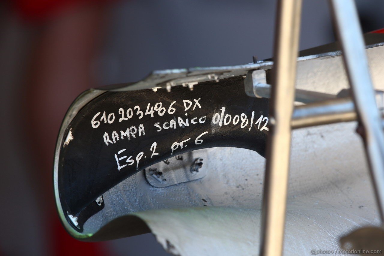GP BRASILE, 23.11.2012- Prove Libere 2, Ferrari F2012, detail