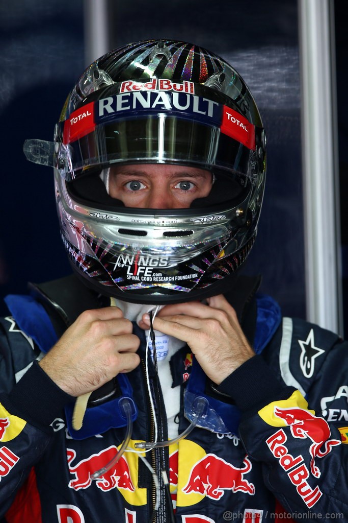 GP BRASILE, 23.11.2012- Prove Libere 2, Sebastian Vettel (GER) Red Bull Racing RB8