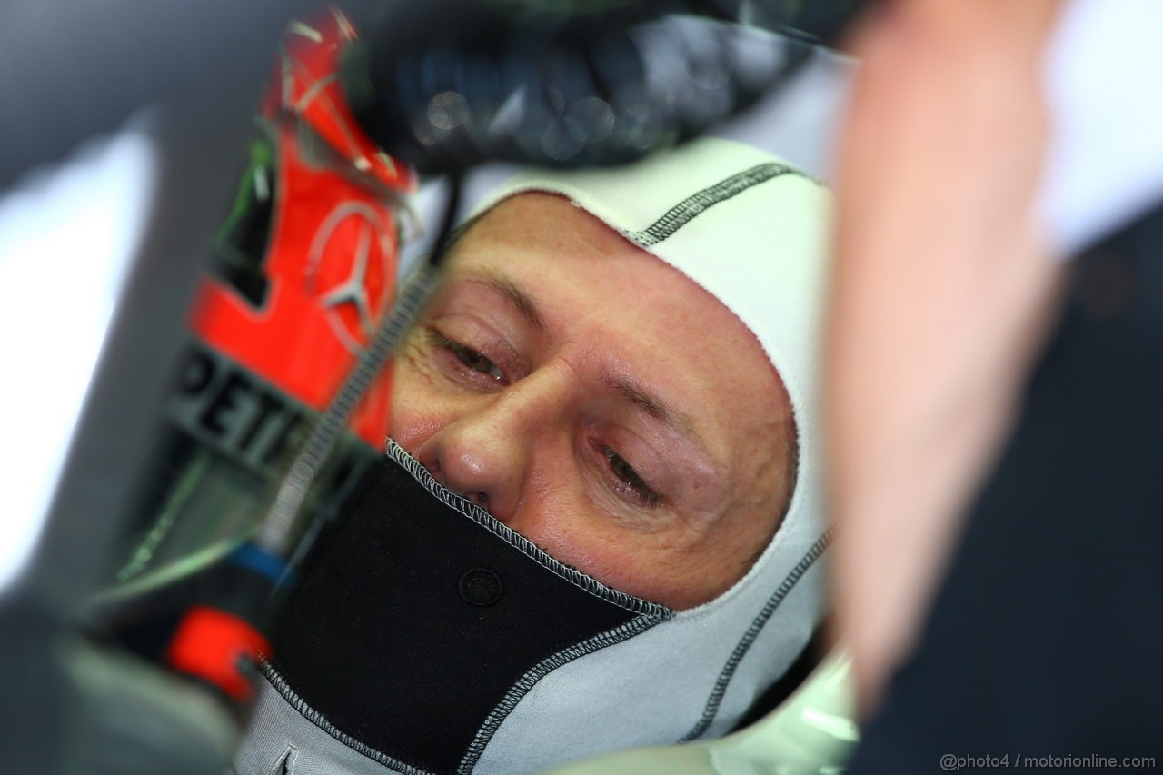 GP BRASILE, 23.11.2012- Prove Libere 2, Michael Schumacher (GER) Mercedes AMG F1 W03 