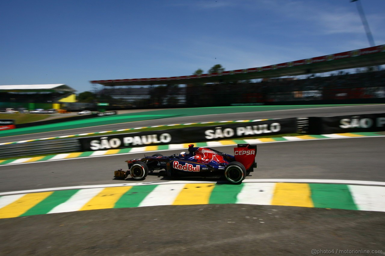 GP BRASILE, 23.11.2012- Prove Libere 2, Jean-Eric Vergne (FRA) Scuderia Toro Rosso STR7 