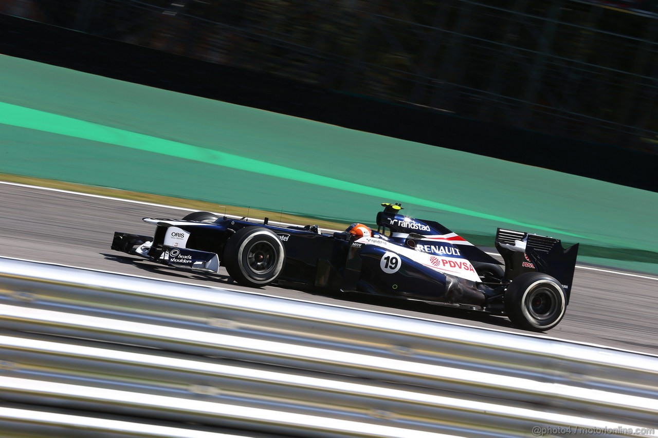 GP BRASILE, 23.11.2012- Prove Libere 2, Bruno Senna (BRA) Williams F1 Team FW34 