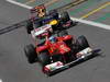 GP BRASILE, 23.11.2012- Free Practice 2, Fernando Alonso (ESP) Ferrari F2012 e Sebastian Vettel (GER) Red Bull Racing RB8 