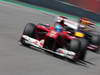 GP BRASILE, 23.11.2012- Free Practice 2, Fernando Alonso (ESP) Ferrari F2012 e Sebastian Vettel (GER) Red Bull Racing RB8 