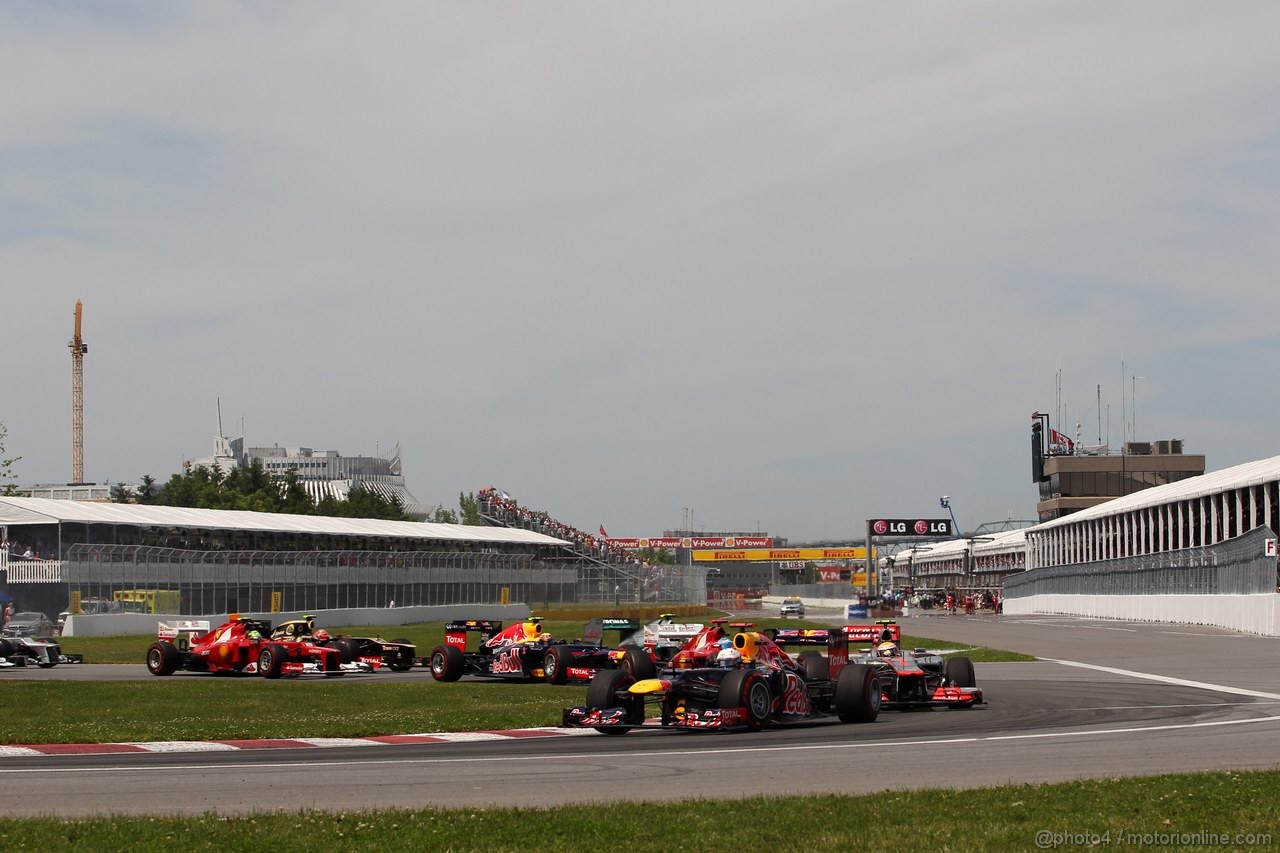 GP CANADA, 10.06.2012- Start of the race 