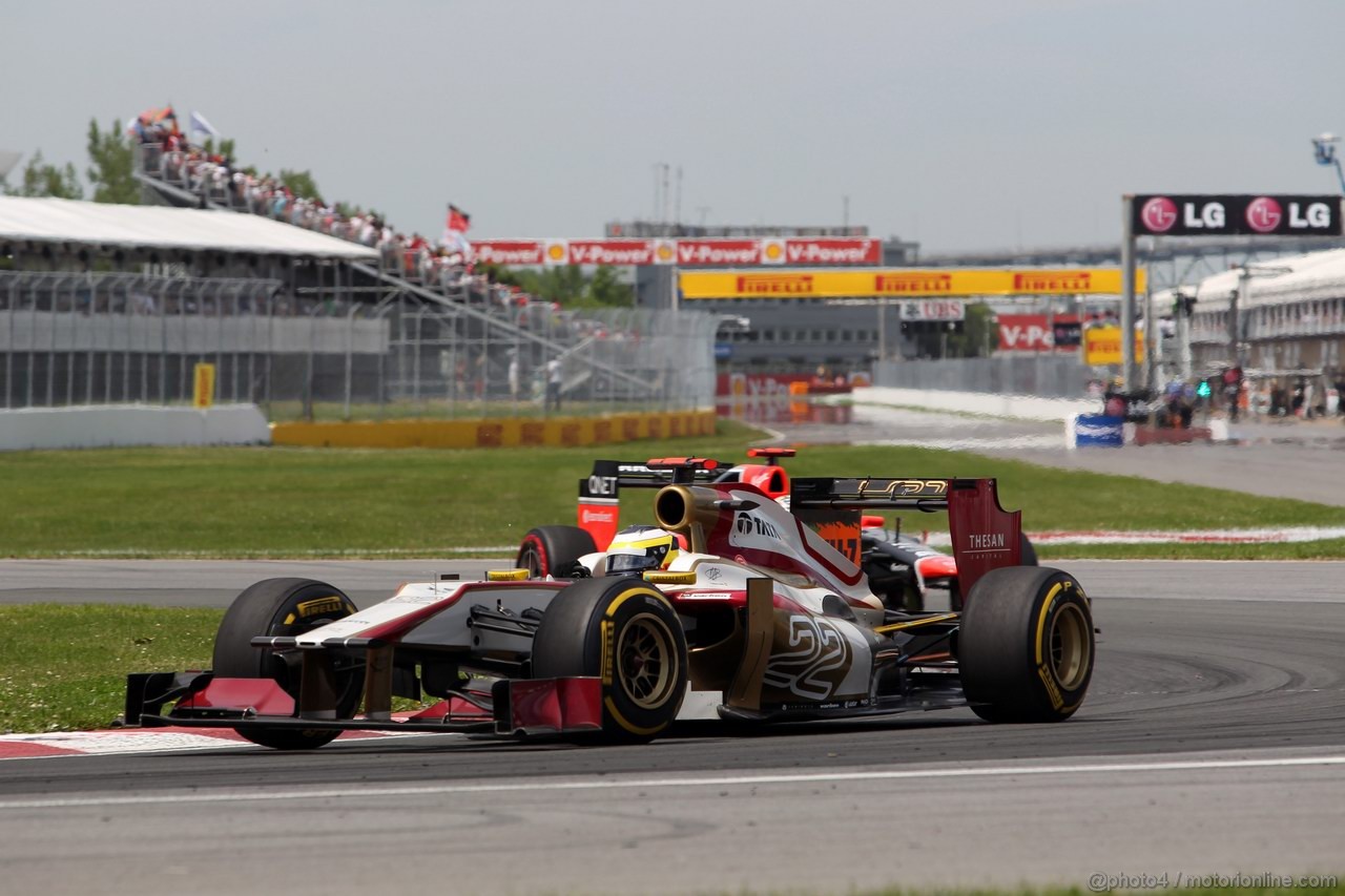 GP CANADA, 10.06.2012- Gara, Pedro de la Rosa (ESP) HRT Formula 1 Team F112 