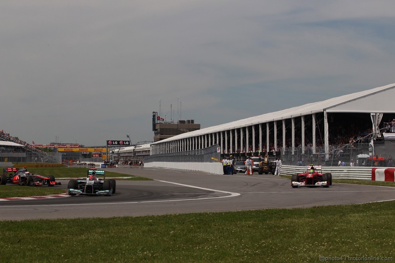 GP CANADA, 10.06.2012- Gara, Felipe Massa (BRA) Ferrari F2012 spins