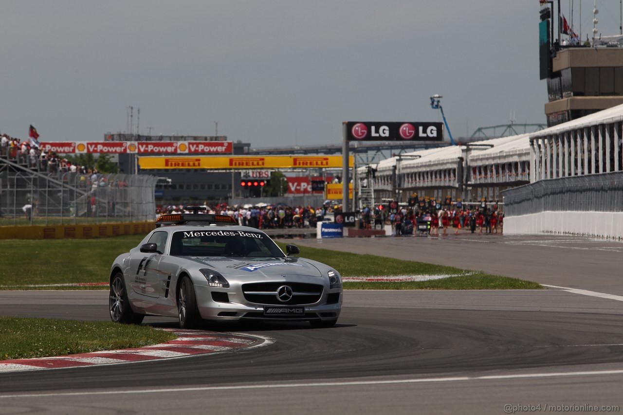 GP CANADA, 10.06.2012- Gara, Safety car 