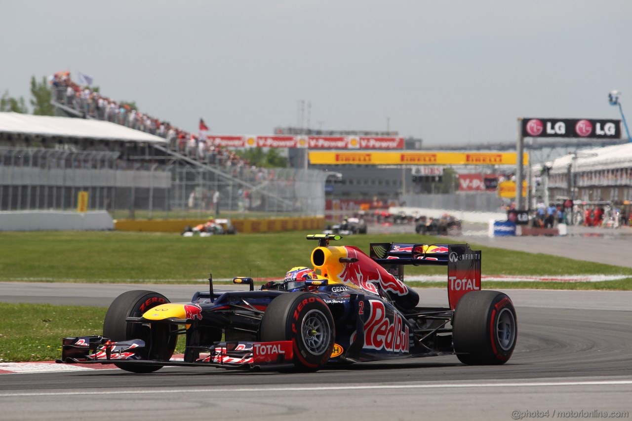 GP CANADA, 10.06.2012- Gara, Mark Webber (AUS) Red Bull Racing RB8 