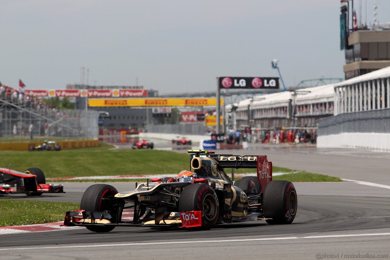 GP CANADA, 10.06.2012- Gara, Romain Grosjean (FRA) Lotus F1 Team E20 