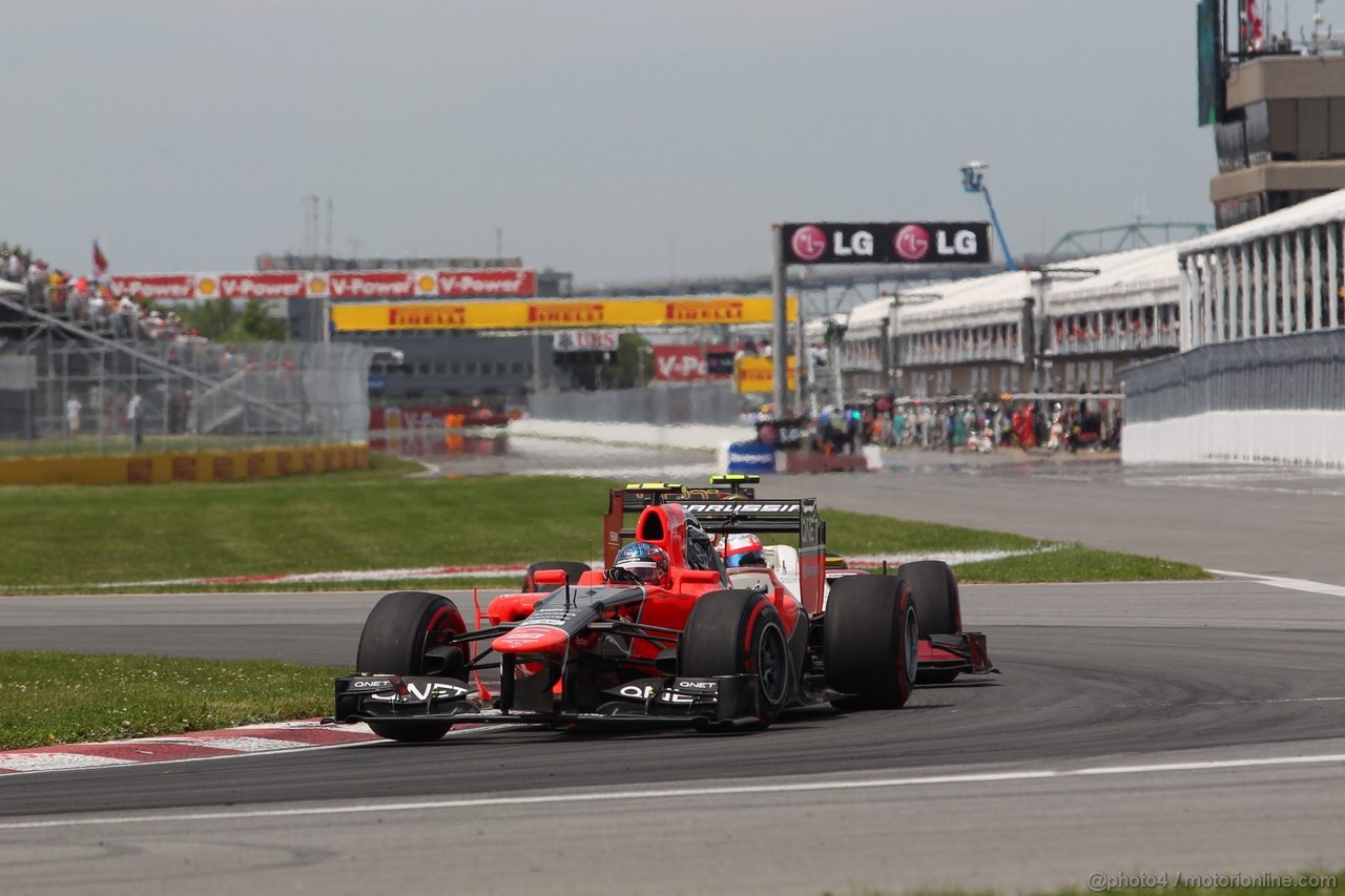 GP CANADA, 10.06.2012- Gara, Charles Pic (FRA) Marussia F1 Team MR01 