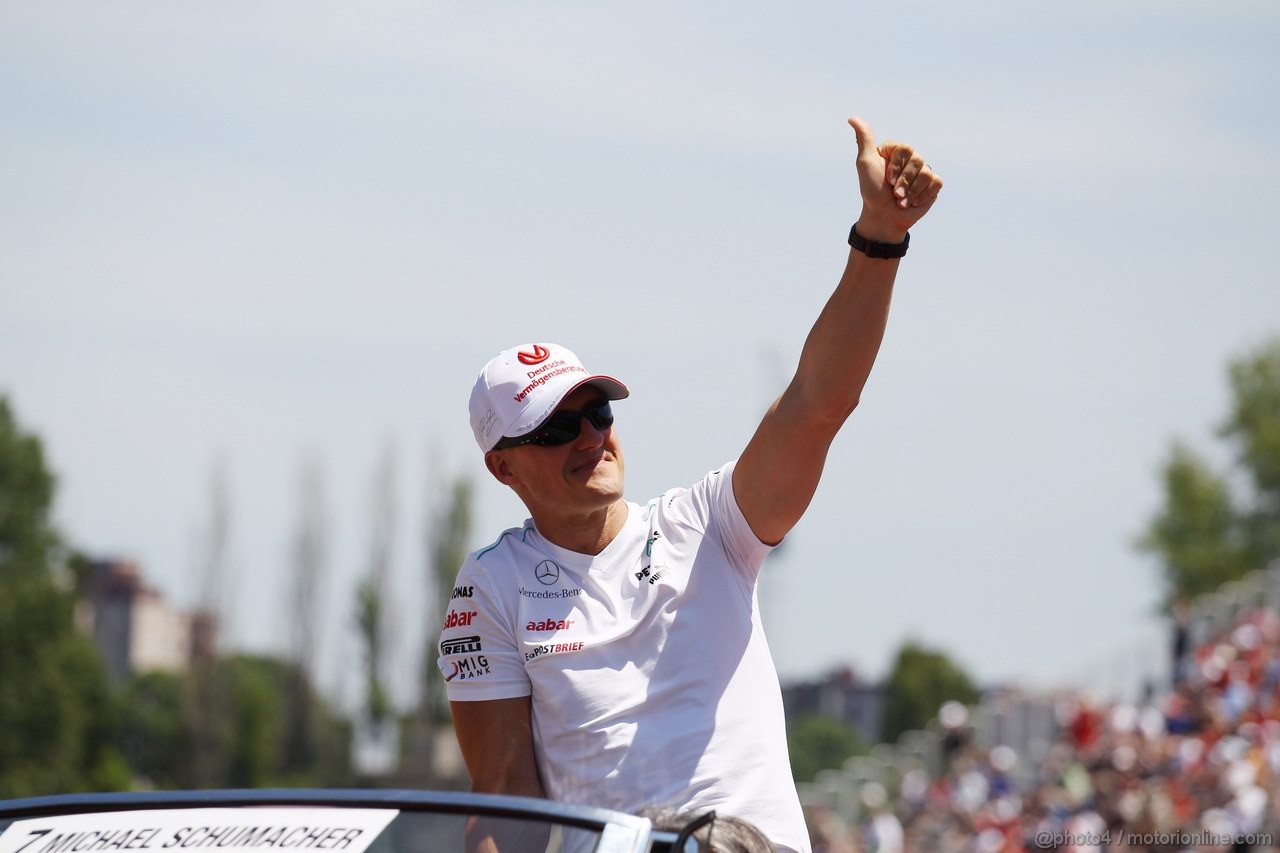 GP CANADA, 10.06.2012- Michael Schumacher (GER) Mercedes AMG F1 W03 