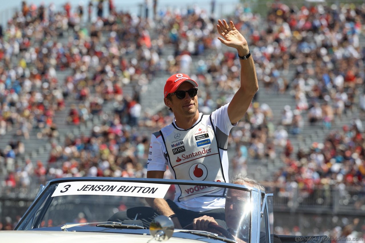 GP CANADA, 10.06.2012- Jenson Button (GBR) McLaren Mercedes MP4-27 