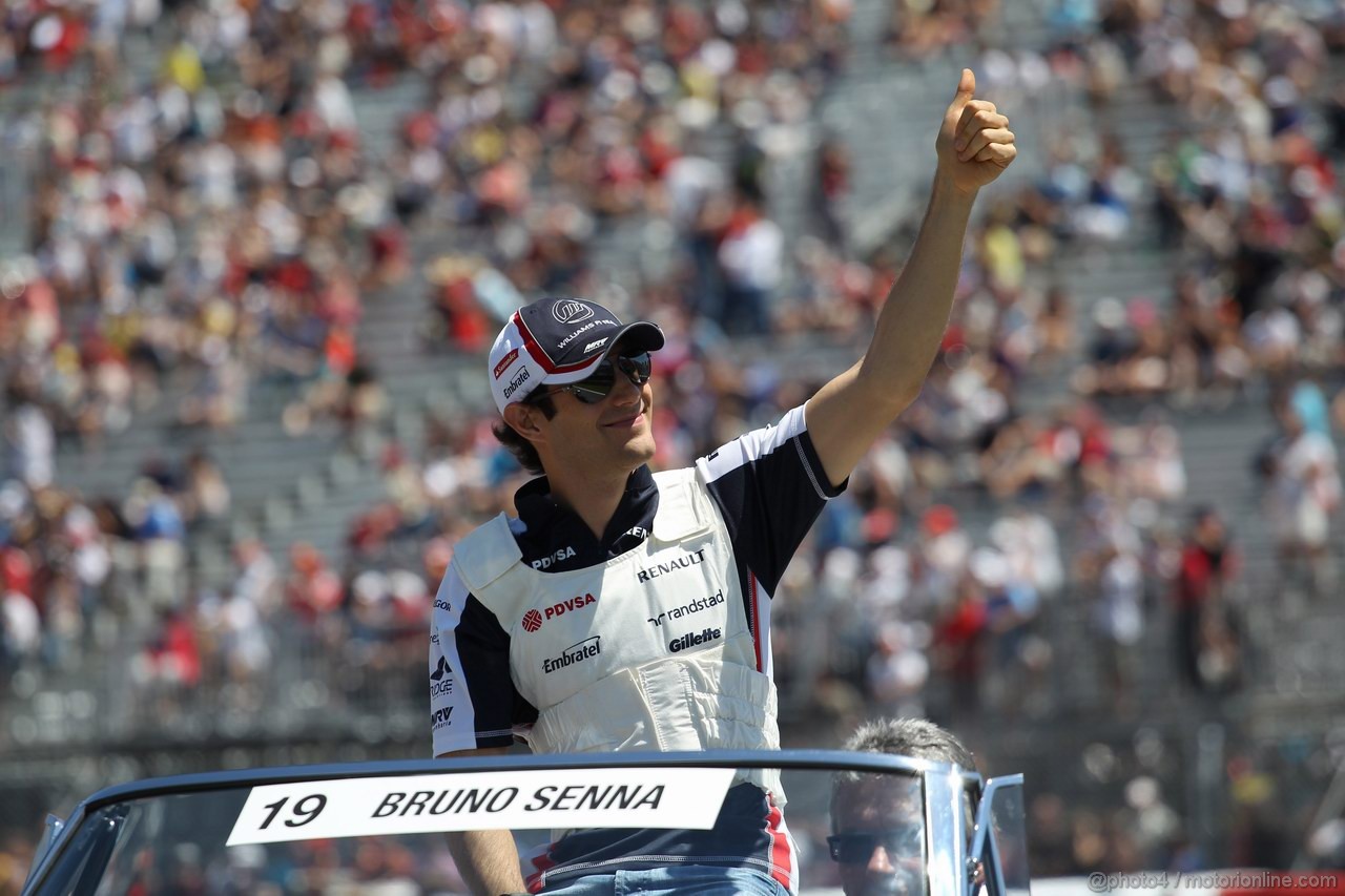 GP CANADA, 10.06.2012- Bruno Senna (BRA) Williams F1 Team FW34 