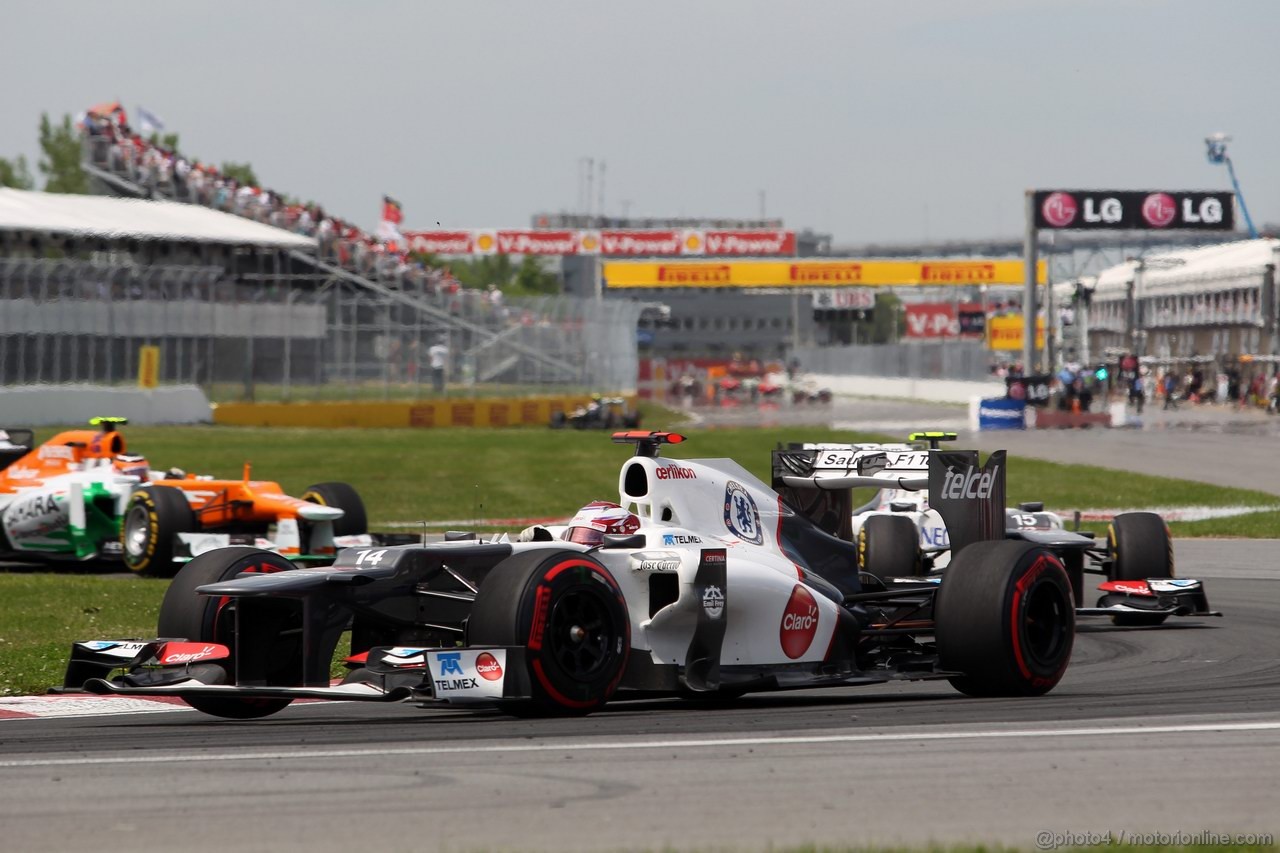 GP CANADA, 10.06.2012- Gara, Kamui Kobayashi (JAP) Sauber F1 Team C31 